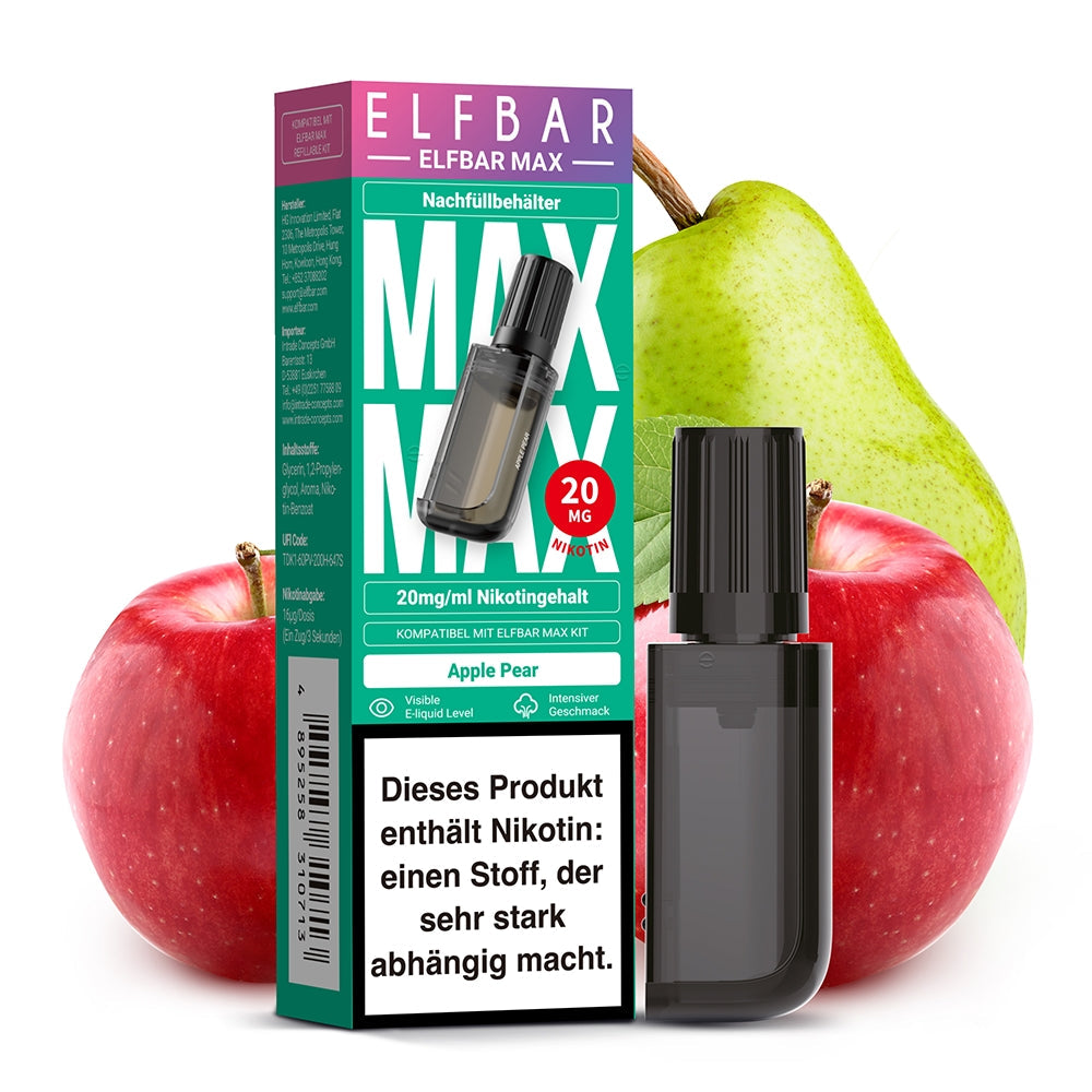 Elfbar MAX Refill Pod 10 ml Nachfllpod fr MAX Kit | Magnetisch & Auslaufsicher | Easy2Vape Elfbar MAX Refill Pod 10 ml Nachfllpod fr MAX Kit | Magnetisch & Auslaufsicher | Easy2Vape