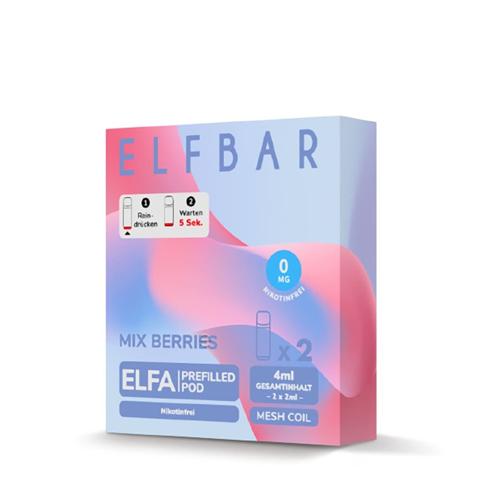 Elfbar ELFA Pods Nikotinfrei (0 mg) – 8 Sorten