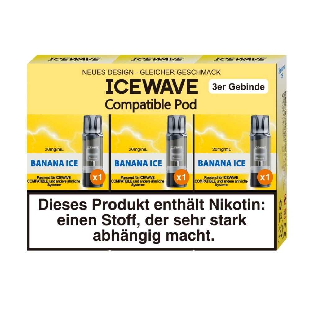 ICEWAVE 3in1 Pod | 3er-Pack Prefilled Pods 20 mg/ml Easy2Vape ICEWAVE 3in1 Pod | 3er-Pack Prefilled Pods 20 mg/ml Easy2Vape