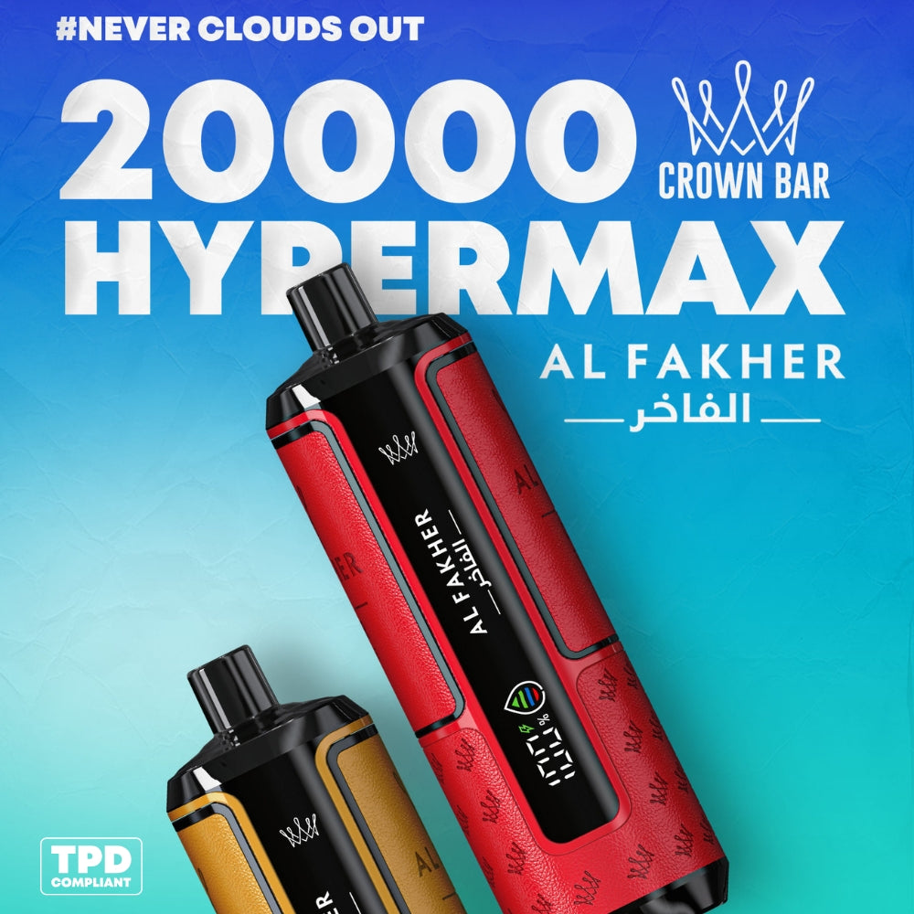 Al Fakher Crown Bar Hypermax 20K 20.000 Zge Power Vape | Easy2Vape Al Fakher Crown Bar Hypermax 20K 20.000 Zge Power Vape | Easy2Vape