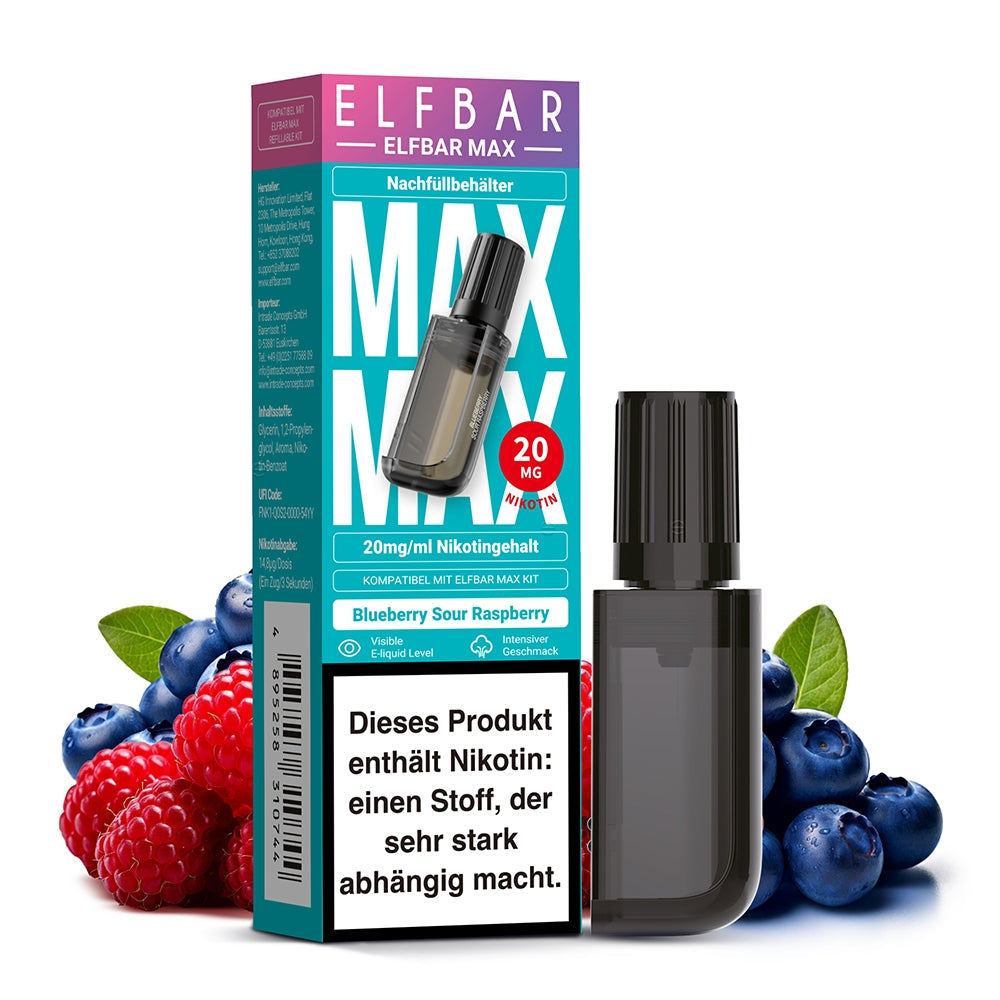 Elfbar MAX Refill Pod 10 ml Nachfllpod fr MAX Kit | Magnetisch & Auslaufsicher | Easy2Vape Elfbar MAX Refill Pod 10 ml Nachfllpod fr MAX Kit | Magnetisch & Auslaufsicher | Easy2Vape