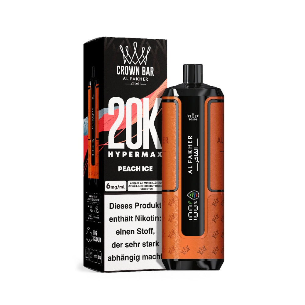 Al Fakher Crown Bar Hypermax 20K 20.000 Zge Power Vape | Easy2Vape Al Fakher Crown Bar Hypermax 20K 20.000 Zge Power Vape | Easy2Vape